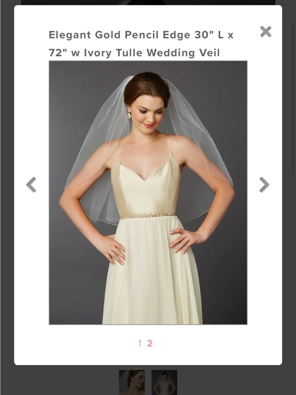 Mariell veil 4434V-30-I-G